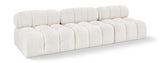 Ames Cream Boucle Fabric Modular Sofa 611Cream-S102B Meridian Furniture