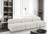 Ames Cream Boucle Fabric Modular Sofa 611Cream-S102B Meridian Furniture