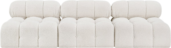 Ames Cream Boucle Fabric Modular Sofa 611Cream-S102B Meridian Furniture