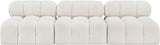 Ames Cream Boucle Fabric Modular Sofa 611Cream-S102B Meridian Furniture