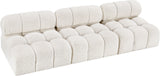 Ames Cream Boucle Fabric Modular Sofa 611Cream-S102B Meridian Furniture