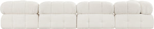 Ames Cream Boucle Fabric Modular Sofa 611Cream-S136A Meridian Furniture