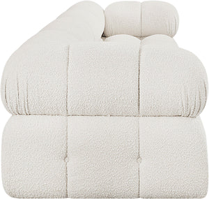 Ames Cream Boucle Fabric Modular Sofa 611Cream-S136A Meridian Furniture