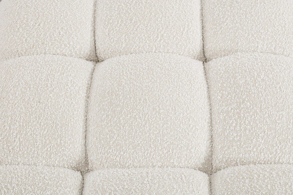 Ames Cream Boucle Fabric Modular Sofa 611Cream-S136B Meridian Furniture