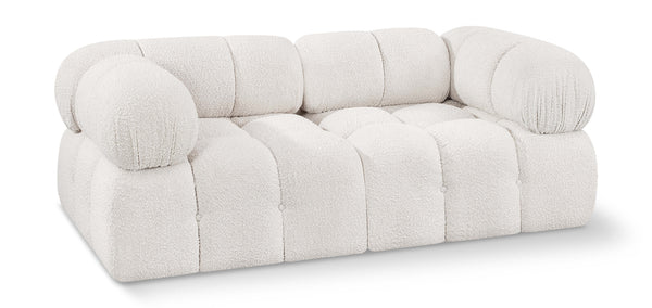 Ames Cream Boucle Fabric Modular Sofa 611Cream-S68A Meridian Furniture