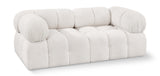 Ames Cream Boucle Fabric Modular Sofa 611Cream-S68A Meridian Furniture