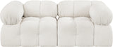 Ames Cream Boucle Fabric Modular Sofa 611Cream-S68A Meridian Furniture