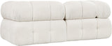 Ames Cream Boucle Fabric Modular Sofa 611Cream-S68A Meridian Furniture