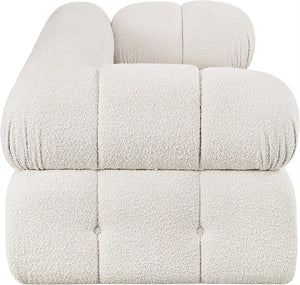 Ames Cream Boucle Fabric Modular Sofa 611Cream-S68A Meridian Furniture