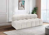 Ames Cream Boucle Fabric Modular Sofa 611Cream-S68B Meridian Furniture