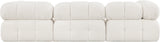 Ames Cream Boucle Fabric Modular Sectional 611Cream-Sec4A Meridian Furniture