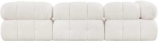 Ames Cream Boucle Fabric Modular Sectional 611Cream-Sec4B Meridian Furniture