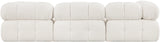 Ames Cream Boucle Fabric Modular Sectional 611Cream-Sec4B Meridian Furniture