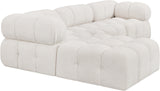 Ames Cream Boucle Fabric Modular Sectional 611Cream-Sec4B Meridian Furniture