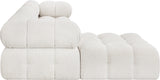 Ames Cream Boucle Fabric Modular Sectional 611Cream-Sec4B Meridian Furniture