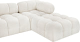 Ames Cream Boucle Fabric Modular Sectional 611Cream-Sec4B Meridian Furniture