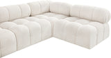 Ames Cream Boucle Fabric Modular Sectional 611Cream-Sec5A Meridian Furniture