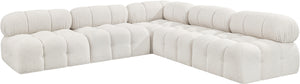 Ames Cream Boucle Fabric Modular Sectional 611Cream-Sec5C Meridian Furniture