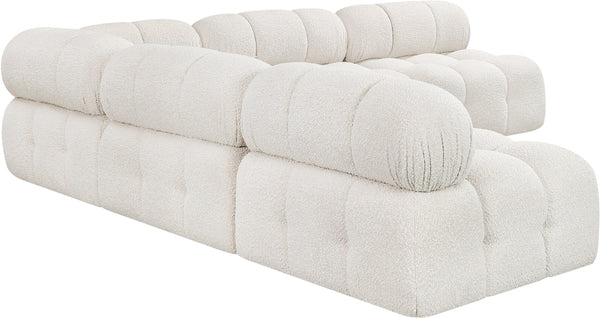 Ames Cream Boucle Fabric Modular Sectional 611Cream-Sec5C Meridian Furniture