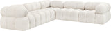 Ames Cream Boucle Fabric Modular Sectional 611Cream-Sec5D Meridian Furniture