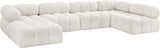 Ames Cream Boucle Fabric Modular Sectional 611Cream-Sec6A Meridian Furniture