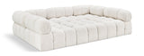 Ames Cream Boucle Fabric Modular Sectional 611Cream-Sec6C Meridian Furniture