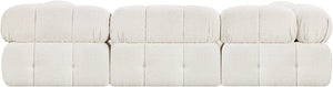 Ames Cream Boucle Fabric Modular Sectional 611Cream-Sec6C Meridian Furniture