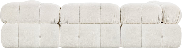 Ames Cream Boucle Fabric Modular Sectional 611Cream-Sec6C Meridian Furniture