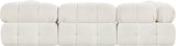 Ames Cream Boucle Fabric Modular Sectional 611Cream-Sec6C Meridian Furniture