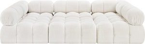 Ames Cream Boucle Fabric Modular Sectional 611Cream-Sec6C Meridian Furniture