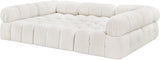 Ames Cream Boucle Fabric Modular Sectional 611Cream-Sec6C Meridian Furniture