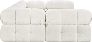 Ames Cream Boucle Fabric Modular Sectional 611Cream-Sec6C Meridian Furniture