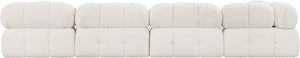 Ames Cream Boucle Fabric Modular Sectional 611Cream-Sec6D Meridian Furniture