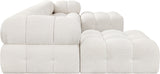 Ames Cream Boucle Fabric Modular Sectional 611Cream-Sec6D Meridian Furniture