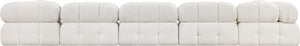 Ames Cream Boucle Fabric Modular Sectional 611Cream-Sec6E Meridian Furniture