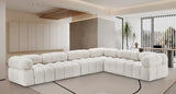 Ames Cream Boucle Fabric Modular Sectional 611Cream-Sec6F Meridian Furniture