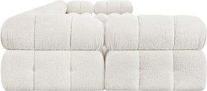 Ames Cream Boucle Fabric Modular Sectional 611Cream-Sec7A Meridian Furniture