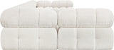 Ames Cream Boucle Fabric Modular Sectional 611Cream-Sec7A Meridian Furniture