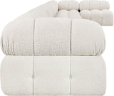 Ames Cream Boucle Fabric Modular Sectional 611Cream-Sec7C Meridian Furniture