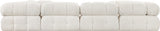 Ames Cream Boucle Fabric Modular Sectional 611Cream-Sec8A Meridian Furniture