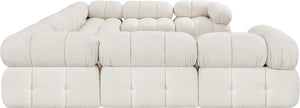 Ames Cream Boucle Fabric Modular Sectional 611Cream-Sec8A Meridian Furniture