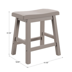 Cosimo Solid Rubberwood Dining Chair Set for Kitchen and Transitional Spaces
