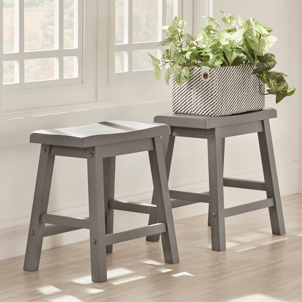 Cosimo Solid Rubberwood Dining Chair Set for Kitchen and Transitional Spaces