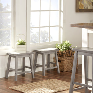 Cosimo Solid Rubberwood Dining Chair Set for Kitchen and Transitional Spaces