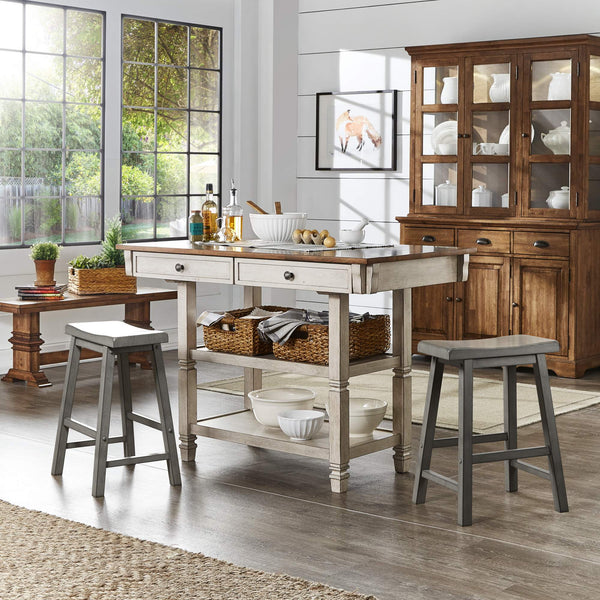 Cosimo Solid Rubberwood Saddleback Counter Stools Set of Two for Kitchen Islands
