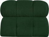 Ames Green Boucle Fabric Armless 611Green-Armless Meridian Furniture