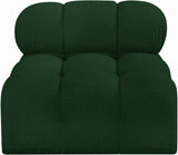 Ames Green Boucle Fabric Armless 611Green-Armless Meridian Furniture