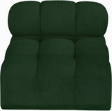 Ames Green Boucle Fabric Armless 611Green-Armless Meridian Furniture