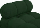 Ames Green Boucle Fabric Armless 611Green-Armless Meridian Furniture