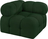 Ames Green Boucle Fabric Corner 611Green-Corner Meridian Furniture